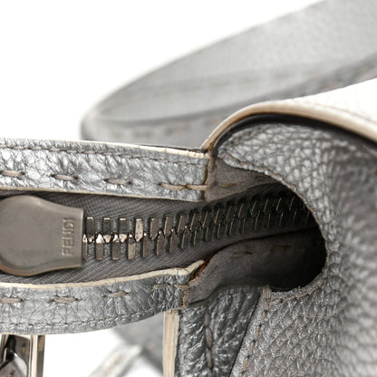 Fendi Cuoio Romano Lux Selleria Lei Boston Tote Argento 18 of 18