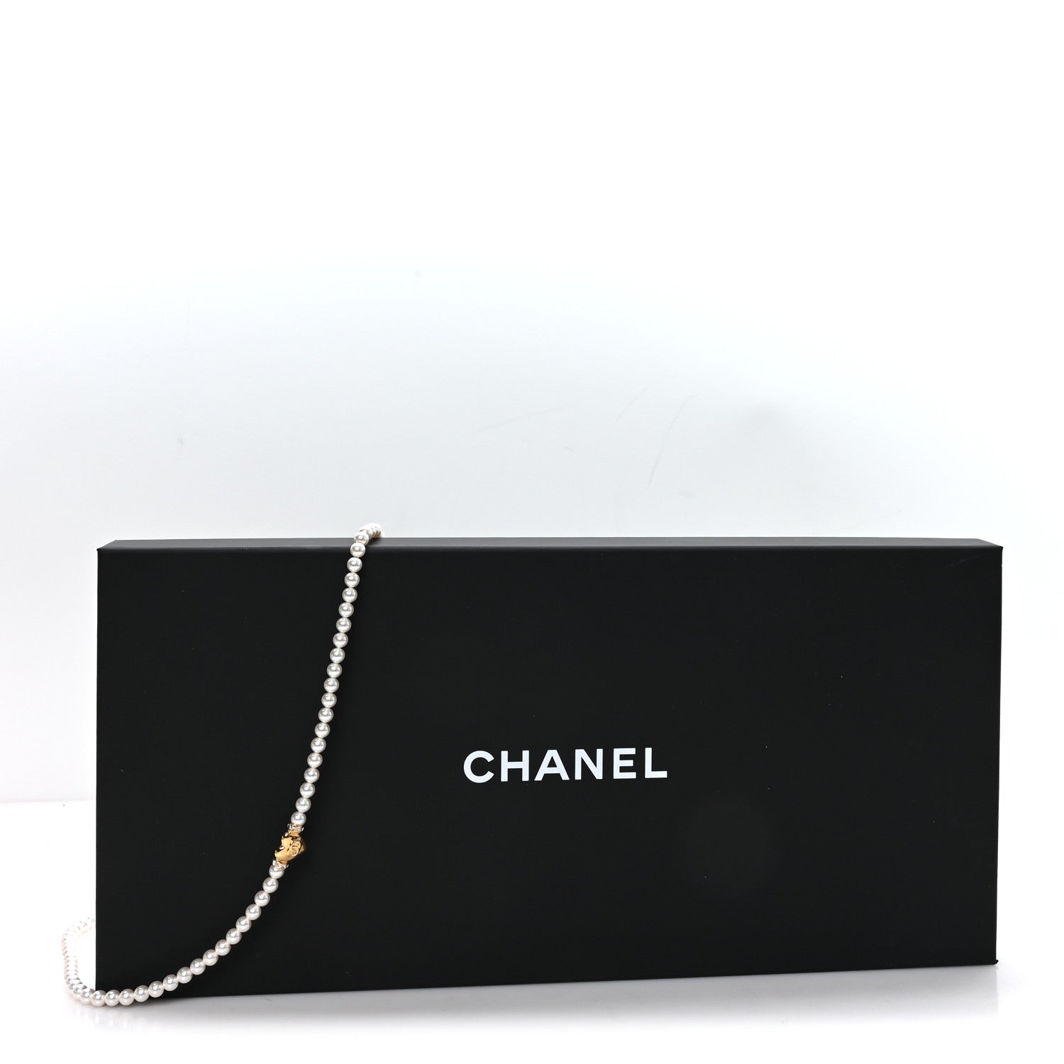 Chanel Pearl Crystal CC Heart Belt 80 32 Belt Gold Pearly White 4 of 4