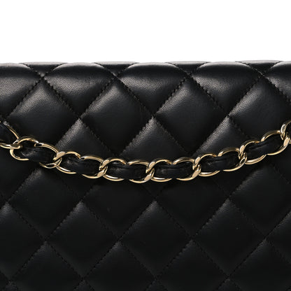 Chanel Lambskin Quilted Maxi Double Flap Black 7 of 9