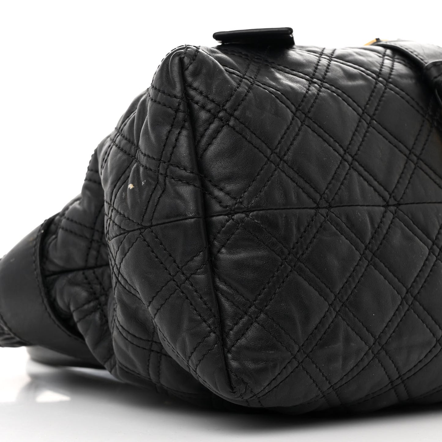 Calfskin Quilted Bruna Tote Black