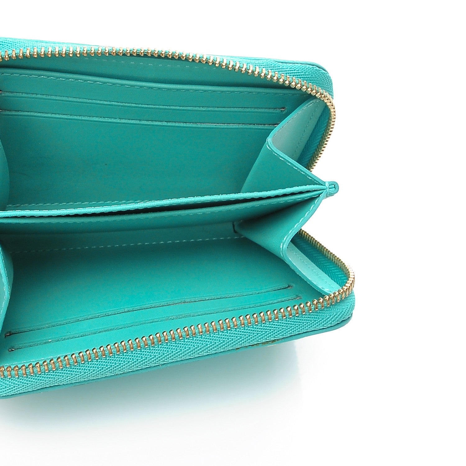 Louis Vuitton Vernis Zippy Coin Purse Blue Lagon 5 of 11