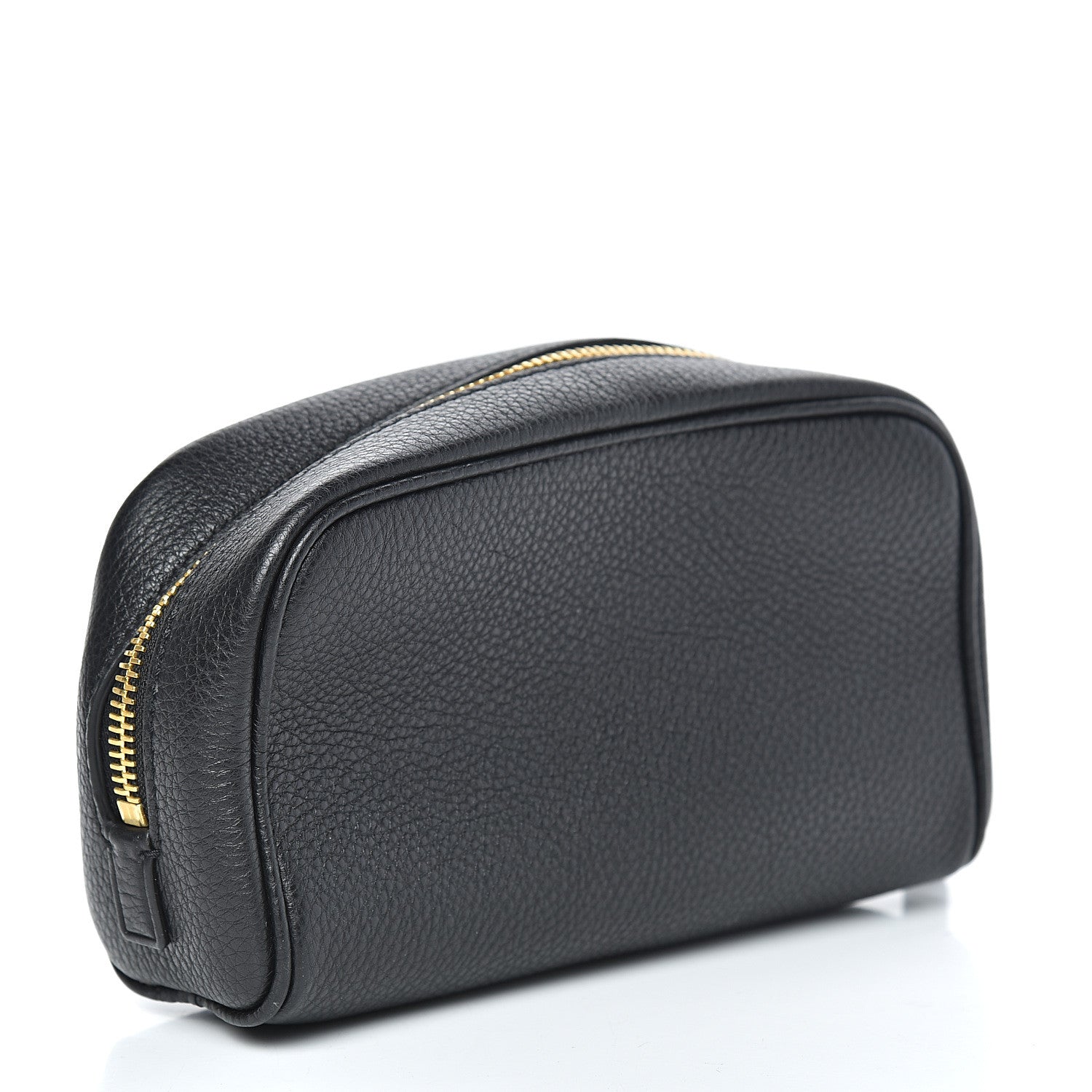 Tom Ford Grained Calfskin Large Cosmetic Pouch Black 3 of 7