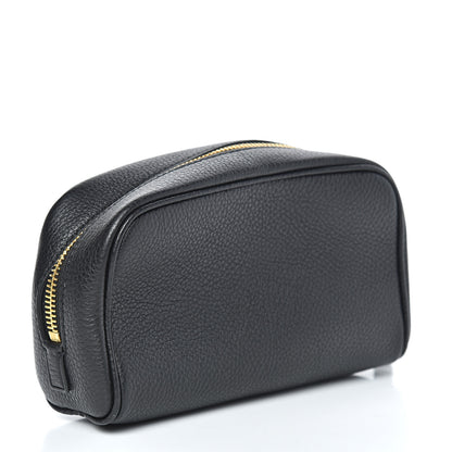 Tom Ford Grained Calfskin Large Cosmetic Pouch Black 3 of 7