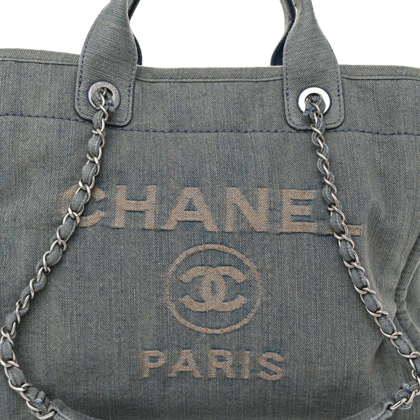 Denim Small Deauville Tote Light Blue