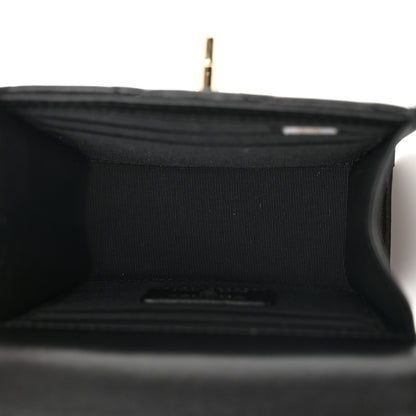 Chanel Lambskin Quilted Mini Trendy CC Clutch With Chain Black 4 of 11