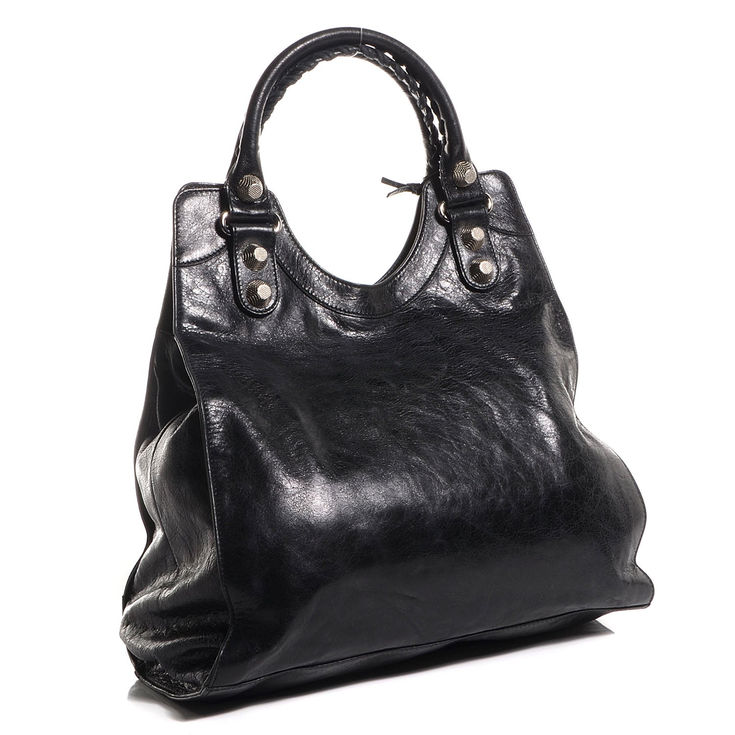 Balenciaga Agneau Giant 21 Silver Hardware Folder Black 4 of 11