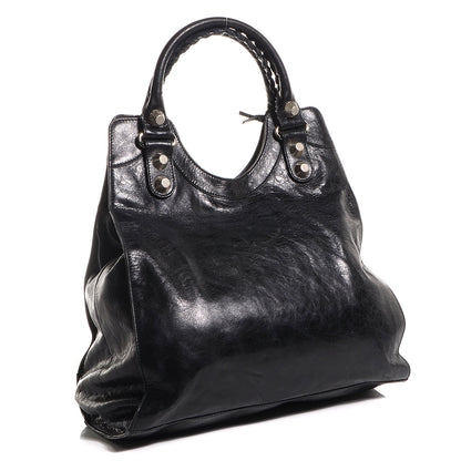Balenciaga Agneau Giant 21 Silver Hardware Folder Black 4 of 11