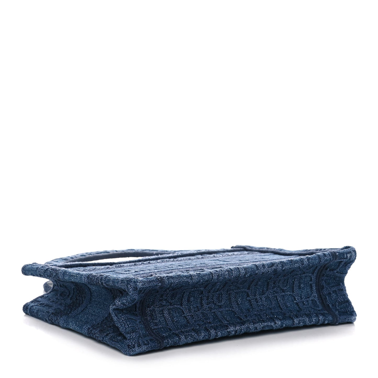 Oblique Denim Mini Book Tote Blue