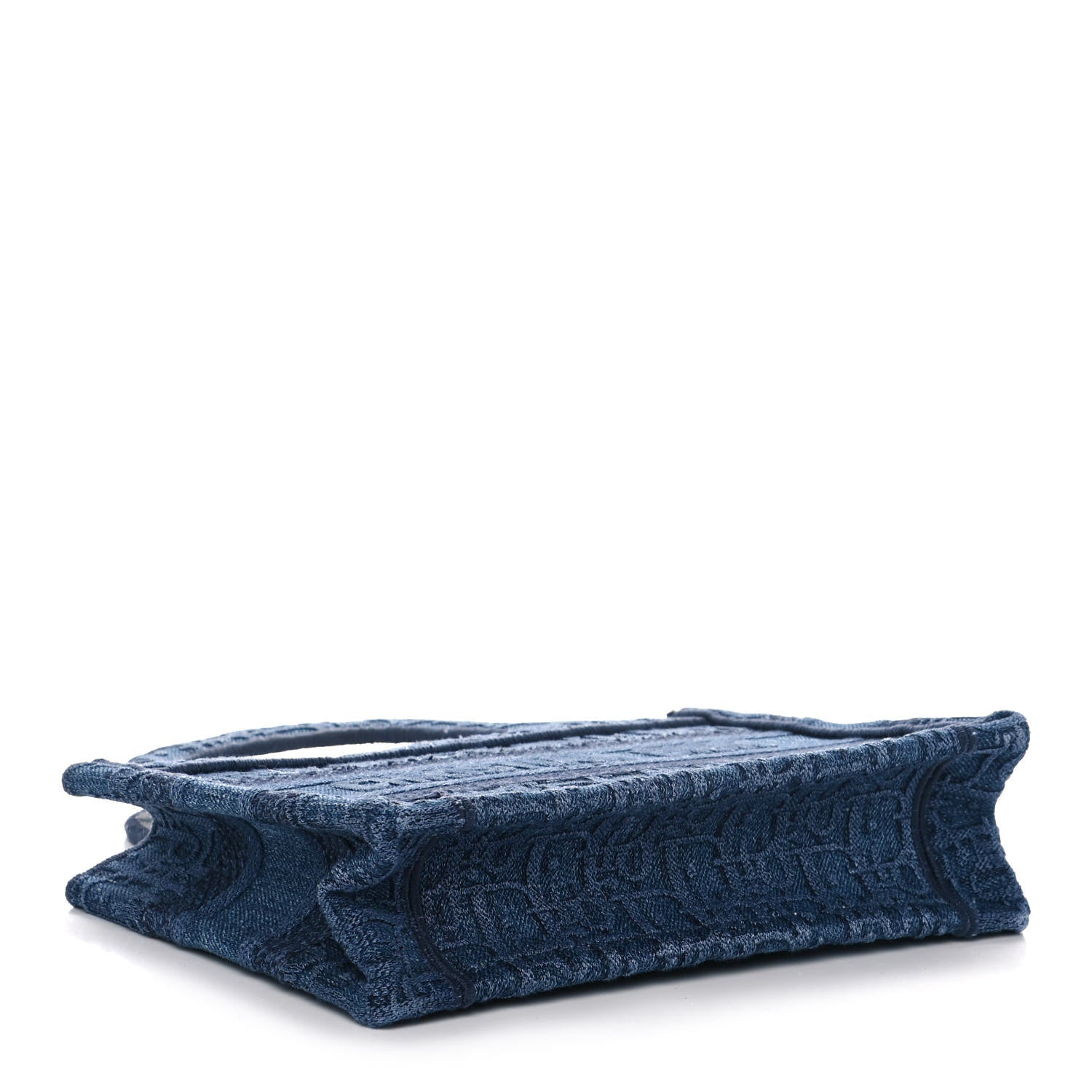 Christian Dior Oblique Denim Mini Book Tote Blue 3 of 10