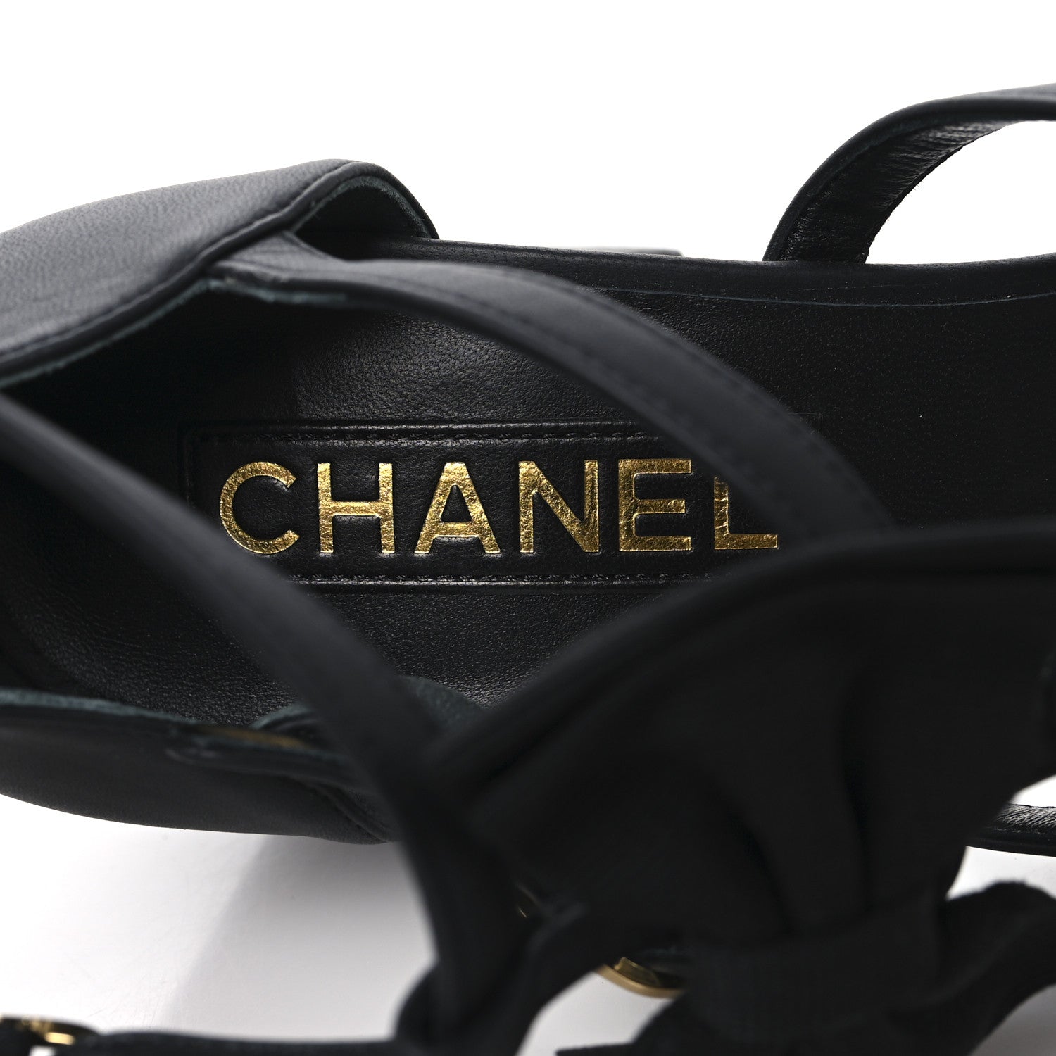 Chanel Lambskin Grosgrain Cap Toe Camellia Mary Jane Pumps 40 Black 9 of 9