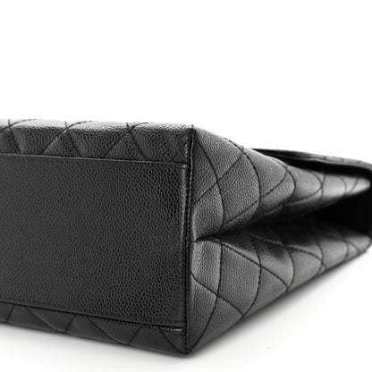 Chanel Caviar Quilted Jumbo Kelly Flap Black 10 of 10