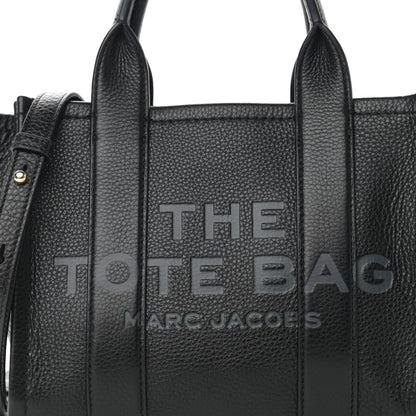 Marc Jacobs Grained Calfskin Small The Tote Bag Black 9 of 17