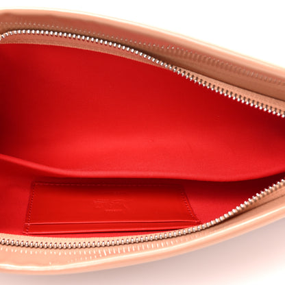 Christian Louboutin Patent Loubi Twist Zip Clutch Bag Nude 5 of 8