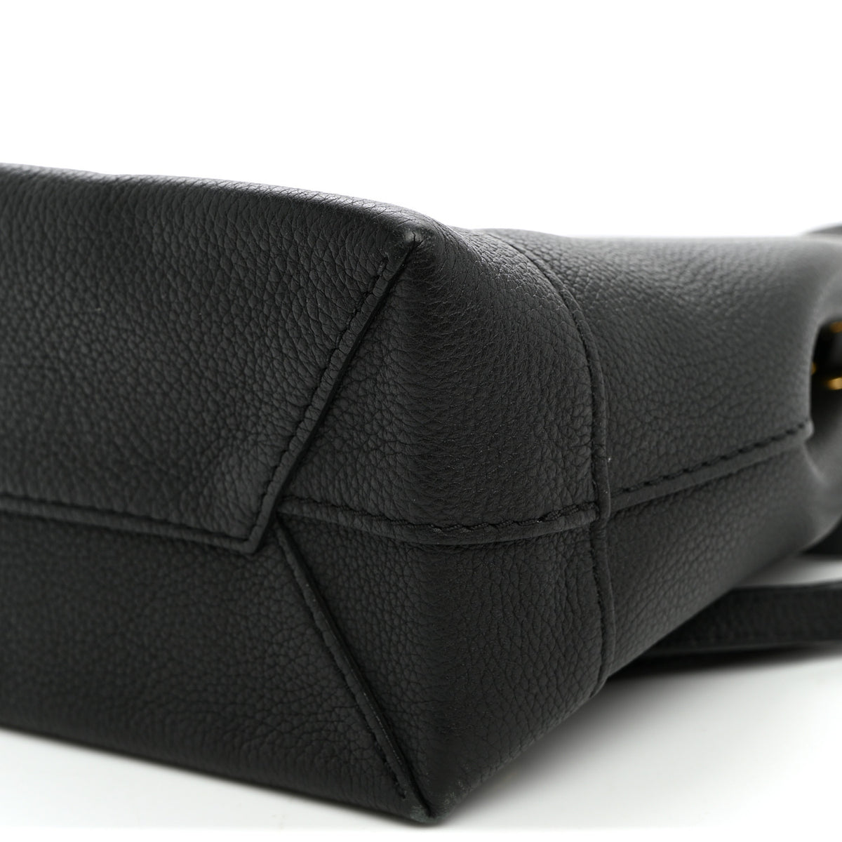 Calfskin Lockme Mini Backpack Black
