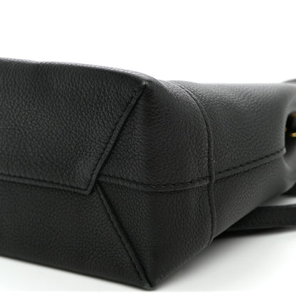 Louis Vuitton Calfskin Lockme Mini Backpack Black 10 of 10