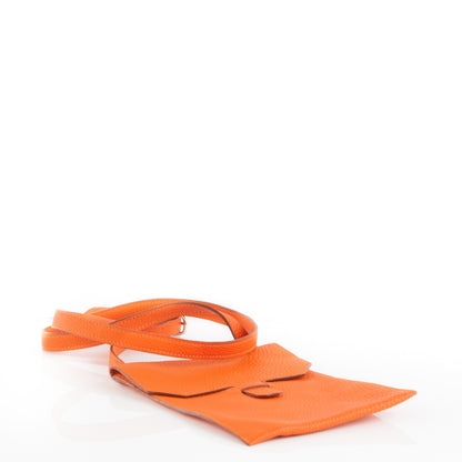 Hermes Togo Amelie Flat Pochette Orange 4 of 7
