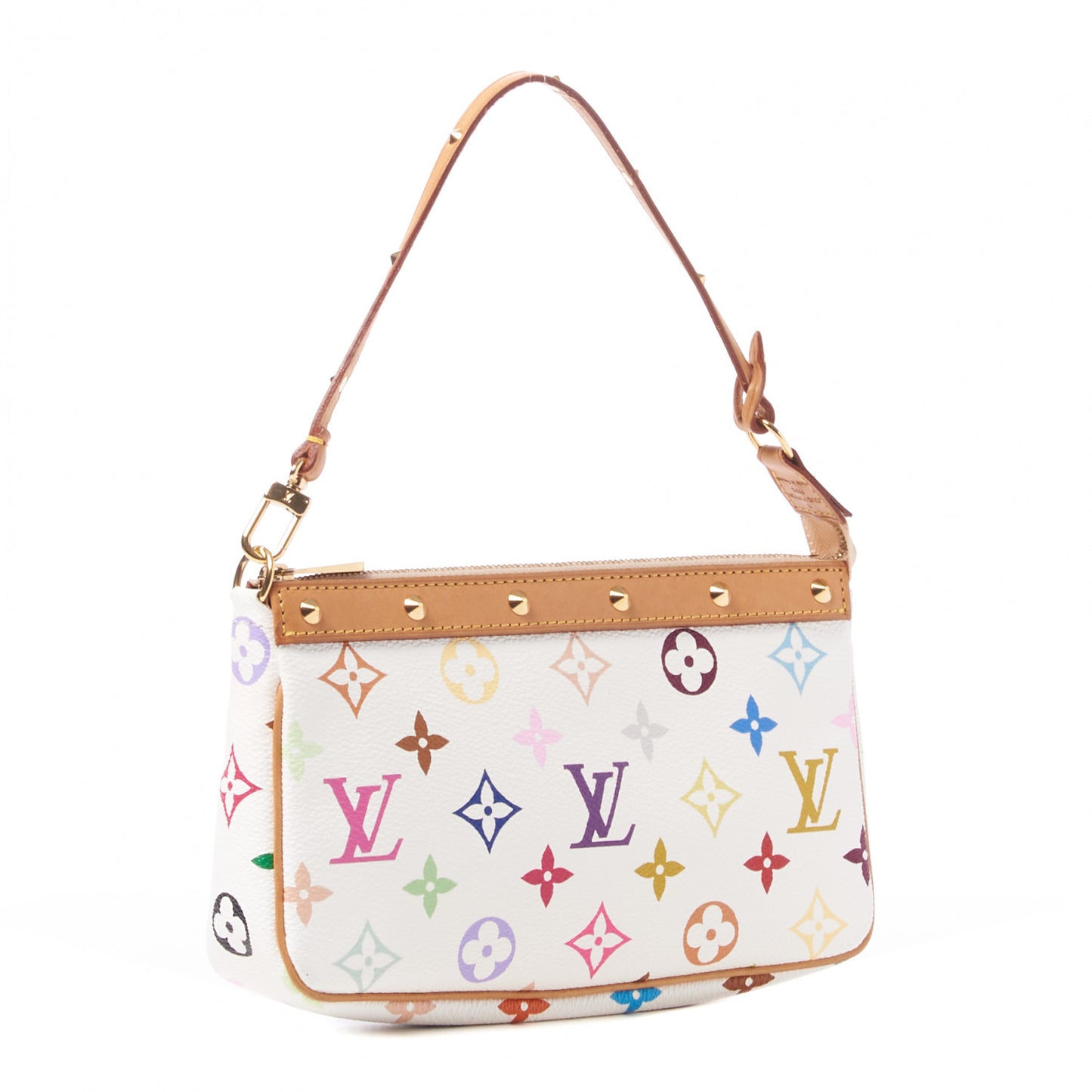 Monogram Multicolor Pochette Accessories White