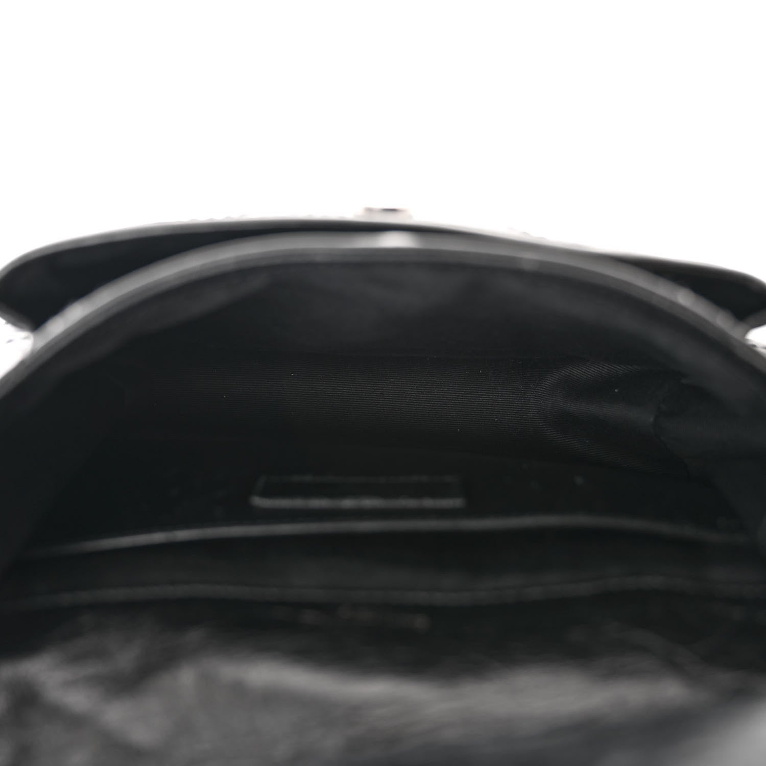 Saint Laurent Crinkled Lambskin Matelasse Monogram Baby Niki Chain Satchel Black 5 of 9