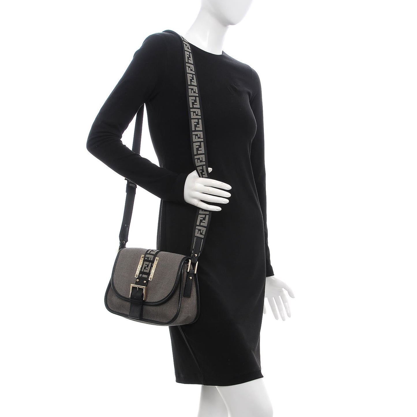 Canvas Shoulder Bag Black