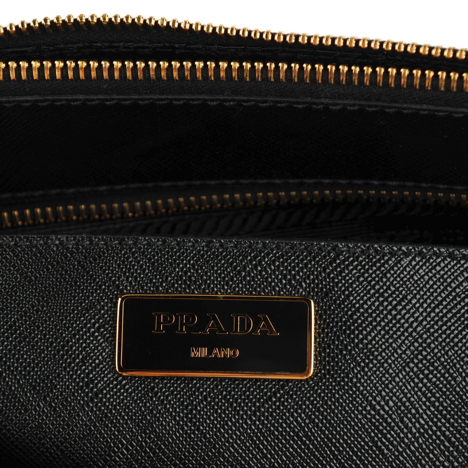Prada Saffiano Large Galleria Double Zip Tote Black 7 of 9