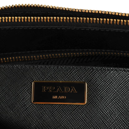 Prada Saffiano Large Galleria Double Zip Tote Black 7 of 9