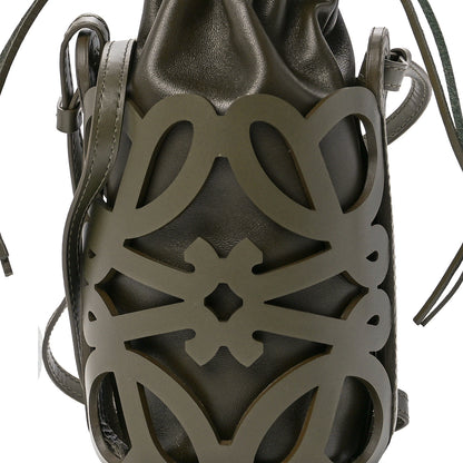 Loewe Smooth Calfskin Small Anagram Cutout Drawstring Bag Tea Dust Glaze 8 of 13