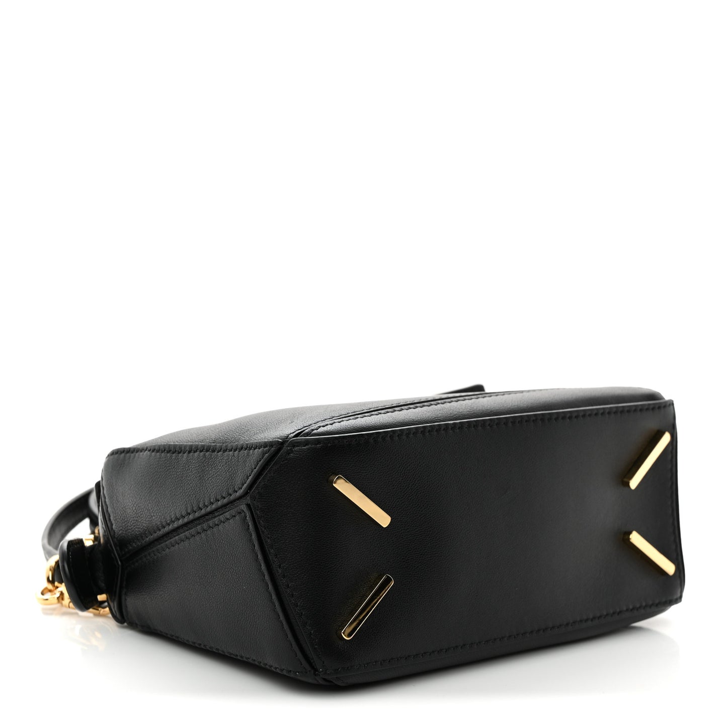 Nappa Lambskin Featherlight Mini Puzzle Bag Black