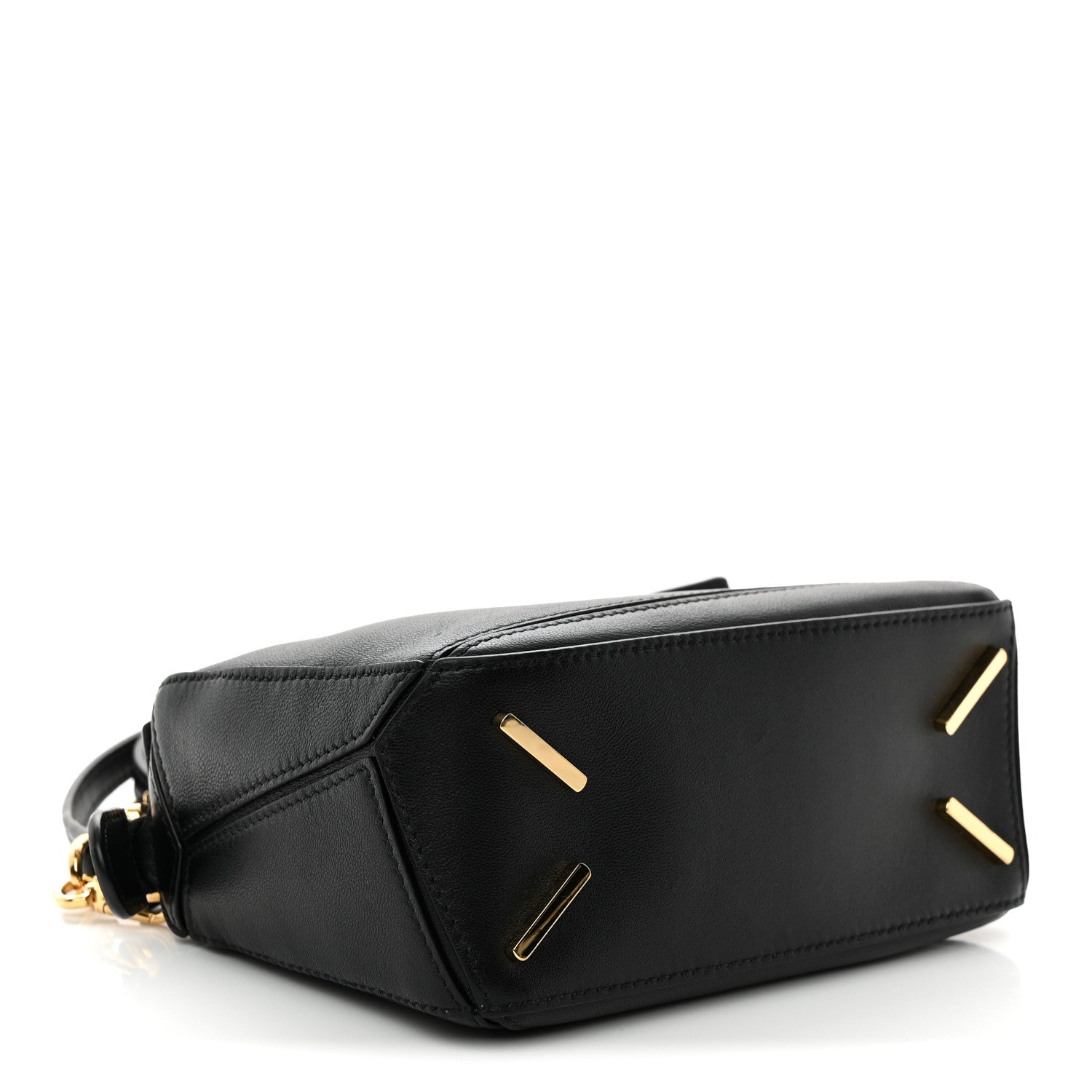 Loewe Nappa Lambskin Featherlight Mini Puzzle Bag Black 4 of 9