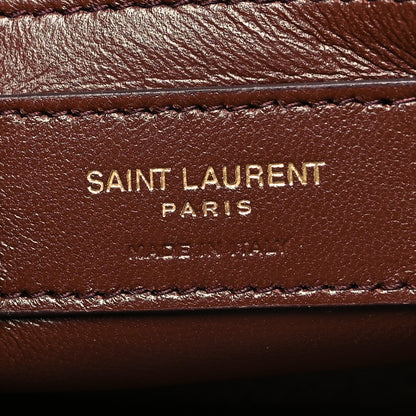 Saint Laurent Raffia Monogram Tassel Kate 99 Dark Nude 6 of 10