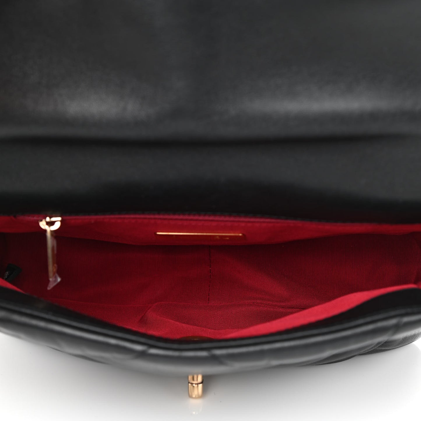 Lambskin Quilted Medium Chanel 19 Flap Black