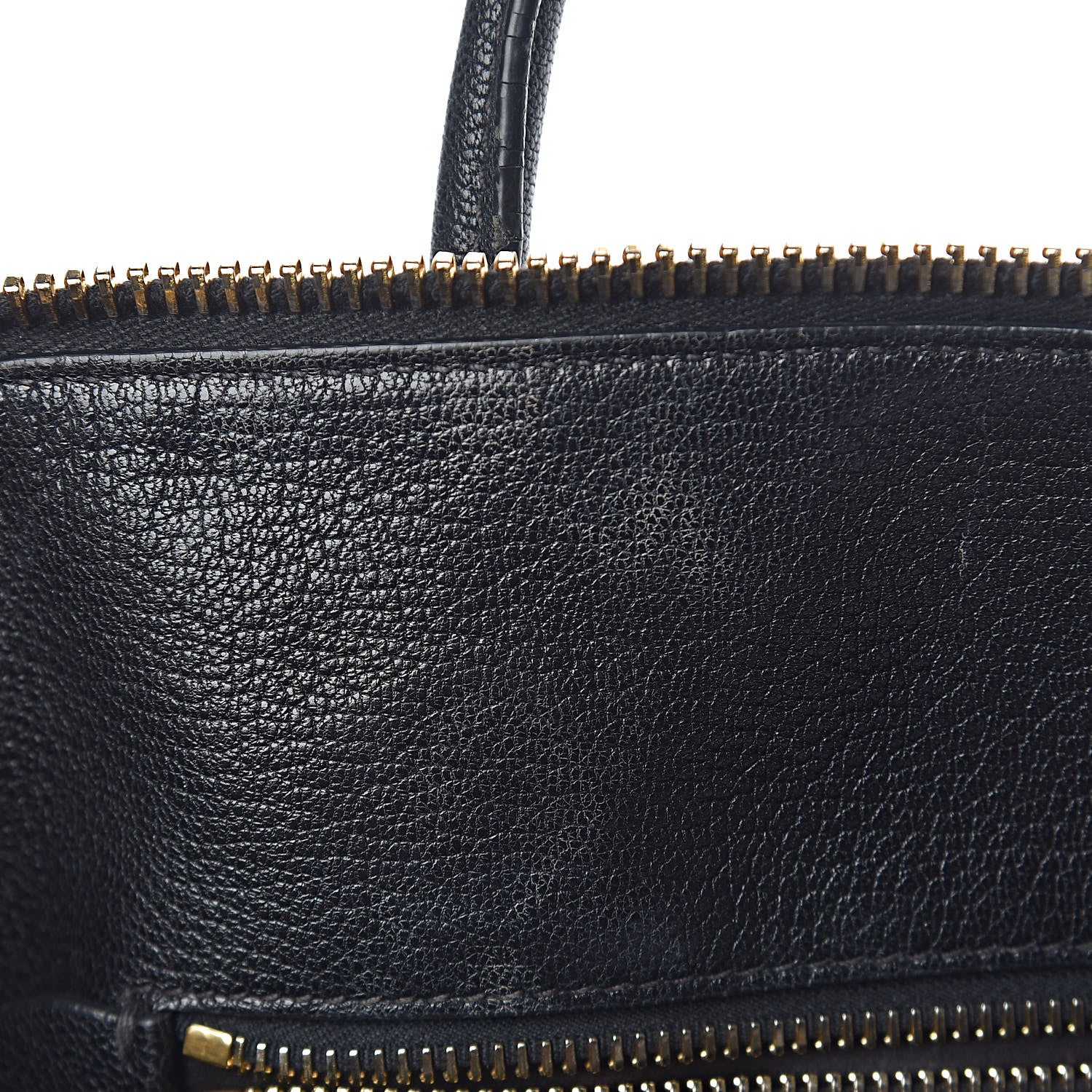Miu Miu Goatskin Madras Zip Tote Black 9 of 22