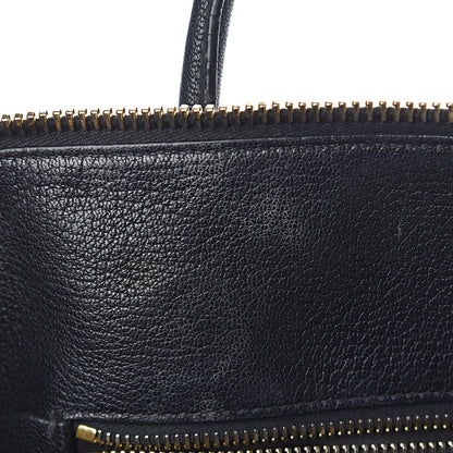 Miu Miu Goatskin Madras Zip Tote Black 9 of 22