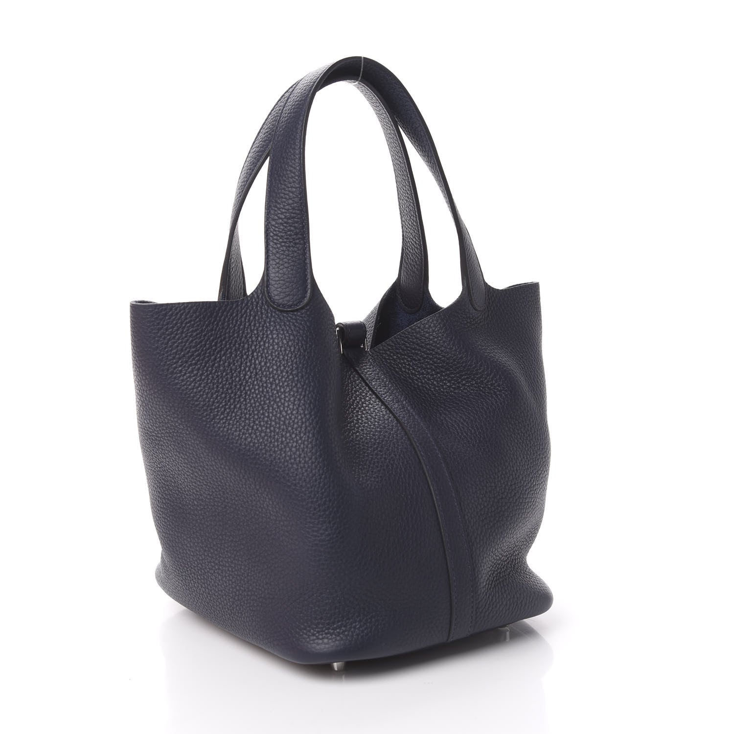 Hermes Taurillon Clemence Picotin Lock 22 MM Bleu Nuit 3 of 11