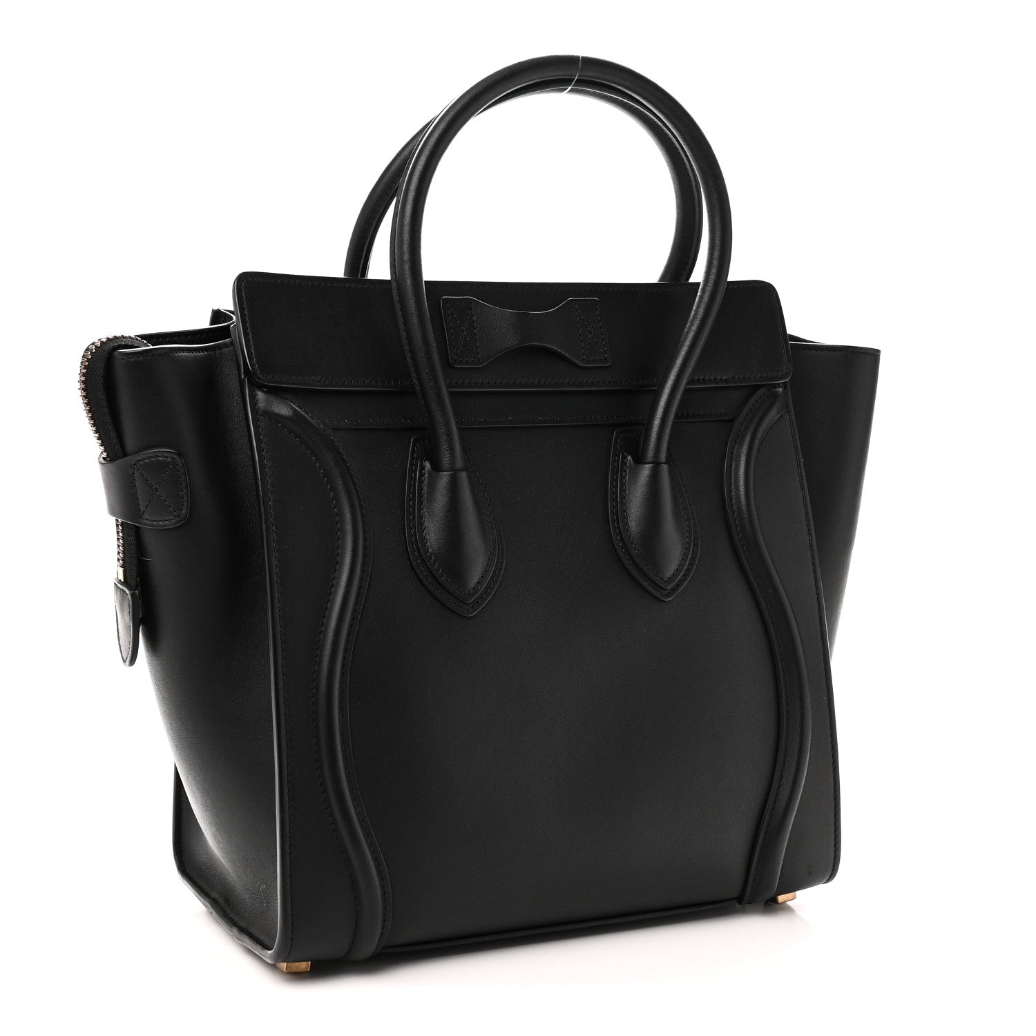 Celine Smooth Calfskin Micro Luggage Black 3 of 9