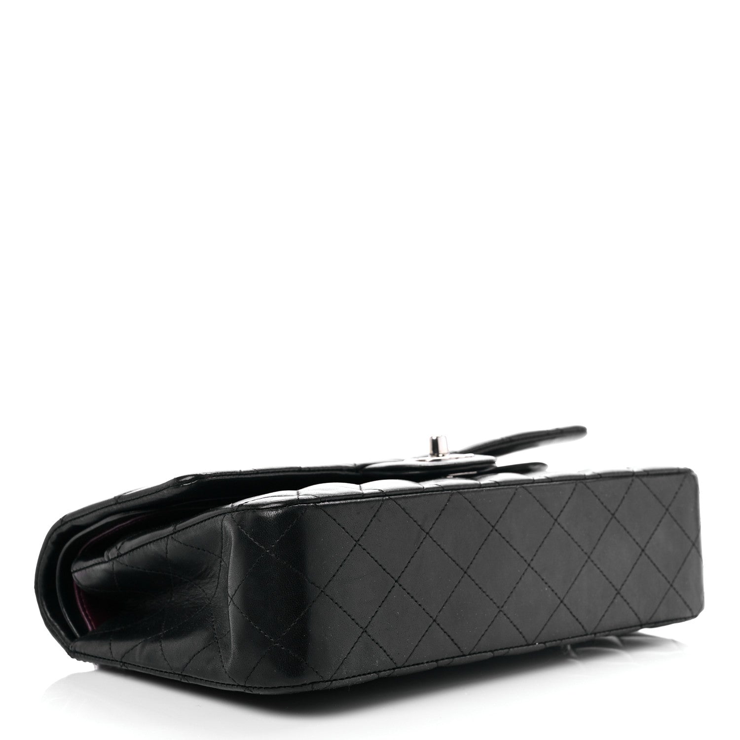 Chanel Lambskin Quilted Medium Double Flap Black 3 of 8