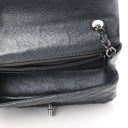 Chanel Pearly Caviar Quilted Mini Rectangular Flap Grey 5 of 10