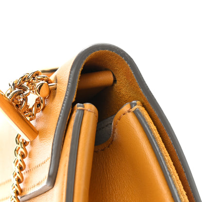 Chloe Suede Smooth Calfskin Mini Drew Shoulder Bag Dark Ochre 13 of 14