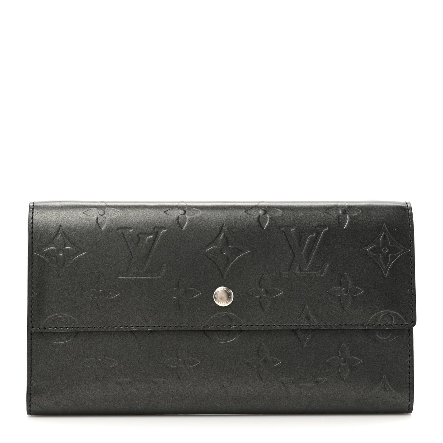 Mat Monogram Porte Tresor International Wallet Gris