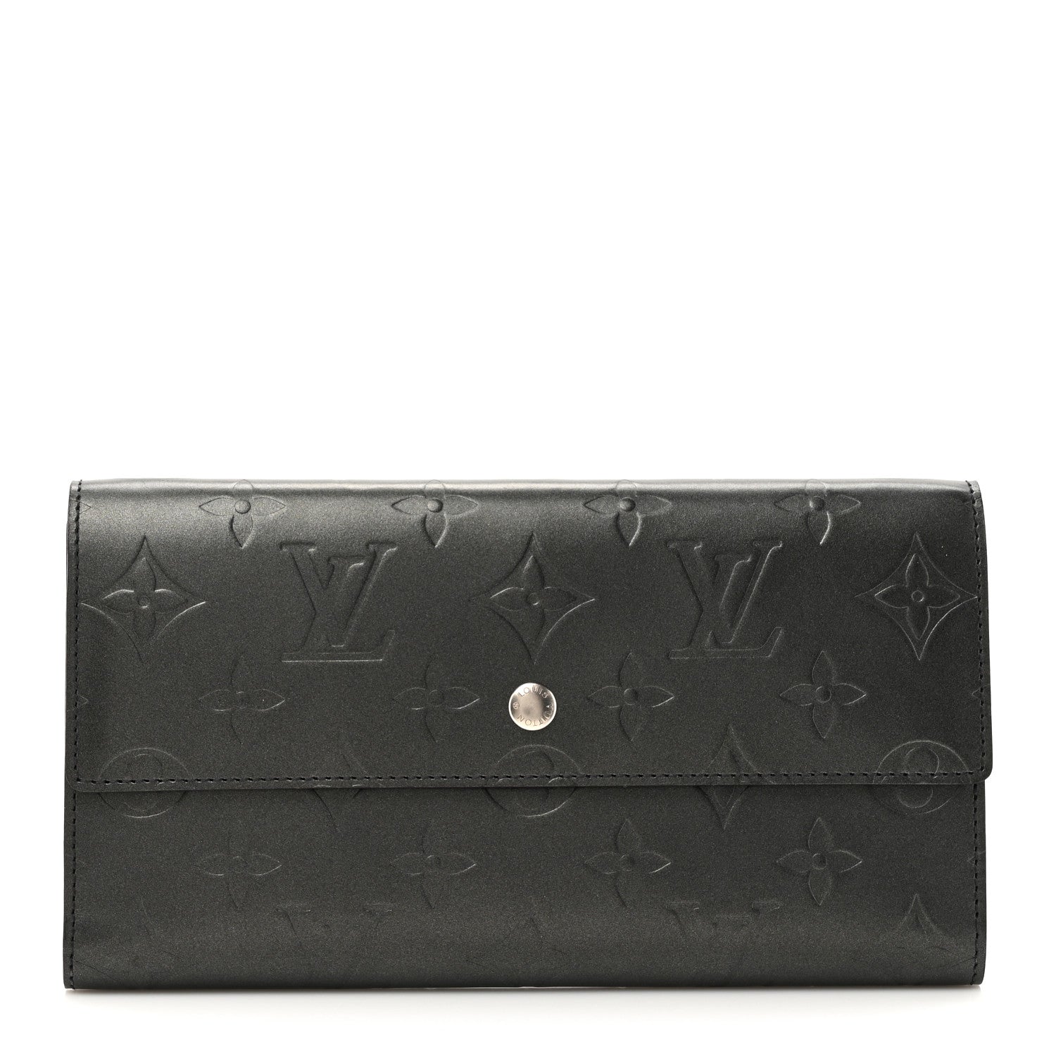 Louis Vuitton Mat Monogram Porte Tresor International Wallet Gris 1 of 11