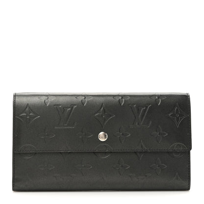 Louis Vuitton Mat Monogram Porte Tresor International Wallet Gris 1 of 11