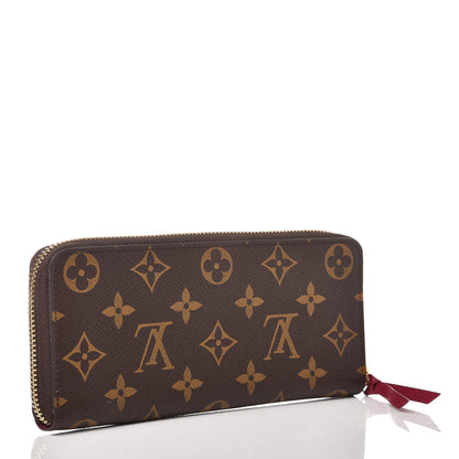 Louis Vuitton Monogram Clemence Wallet Fuchsia 3 of 7