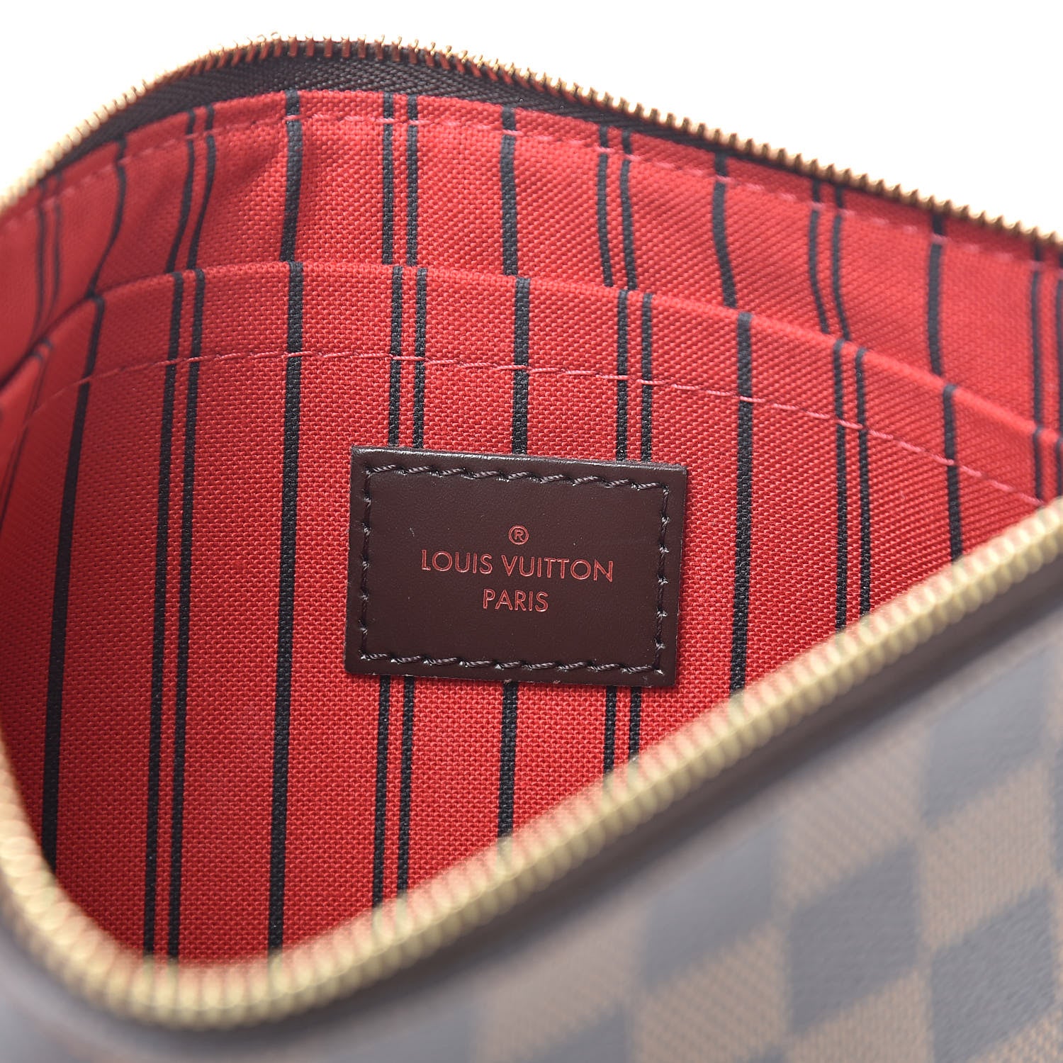 Louis Vuitton Damier Ebene Neverfull MM GM Pochette 6 of 8