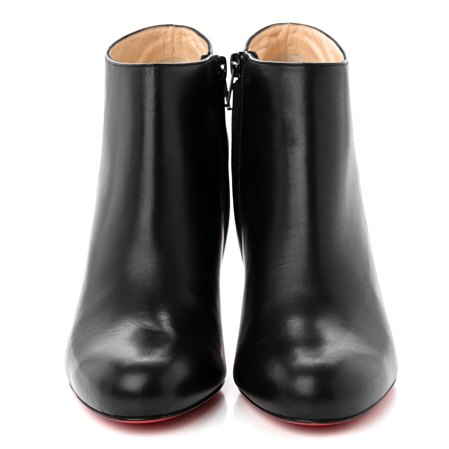 Christian Louboutin Calfskin Belle 85 Ankle Boots 37 Black 2 of 6