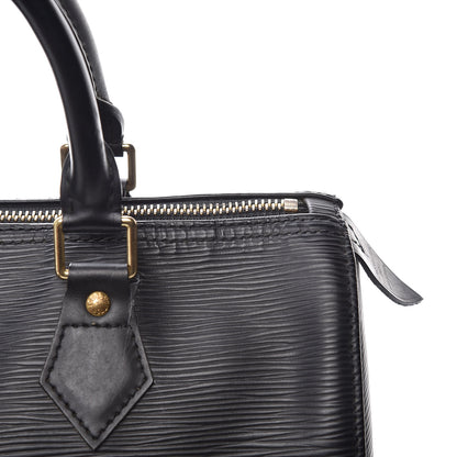 Louis Vuitton Epi Speedy 25 Black 16 of 19