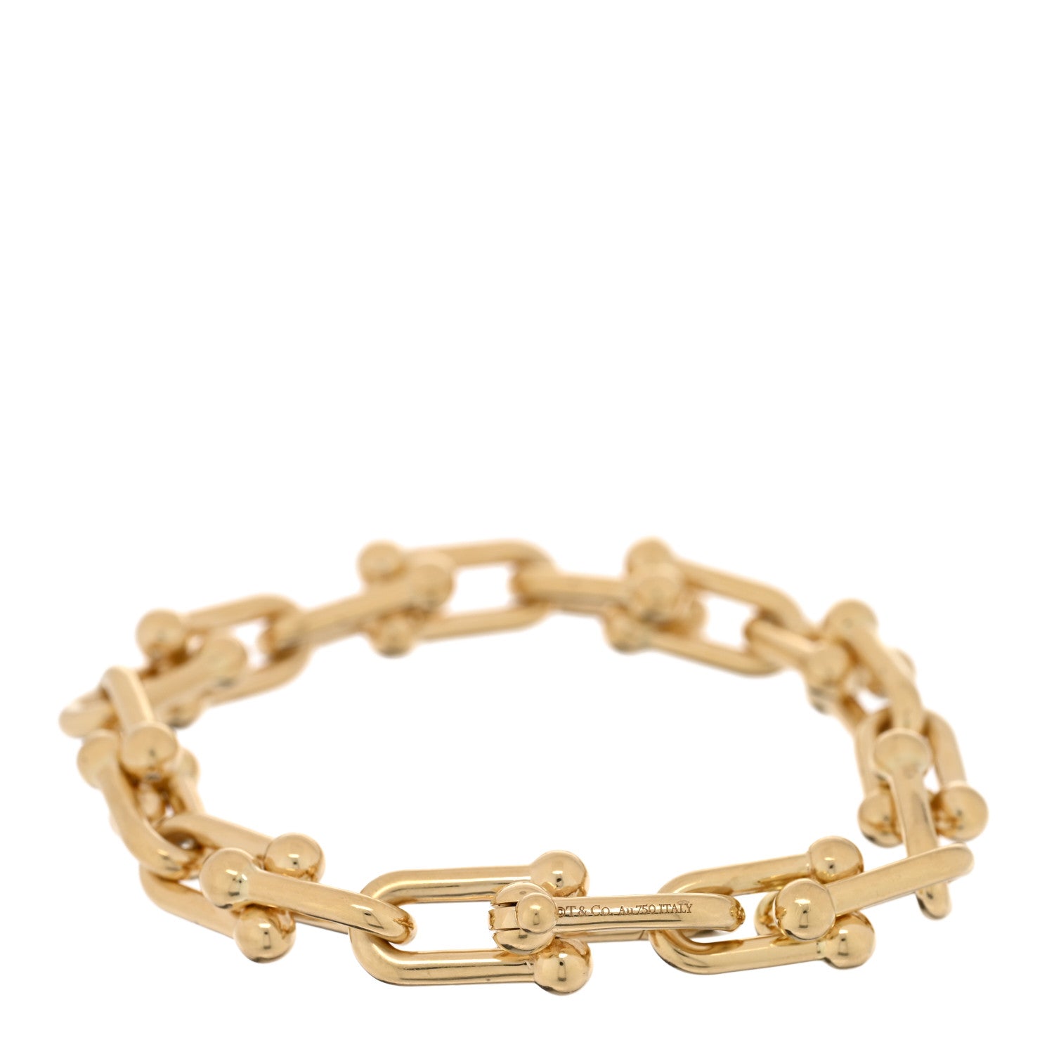 Tiffany 18K Yellow Gold Medium HardWear Link Bracelet 1814909