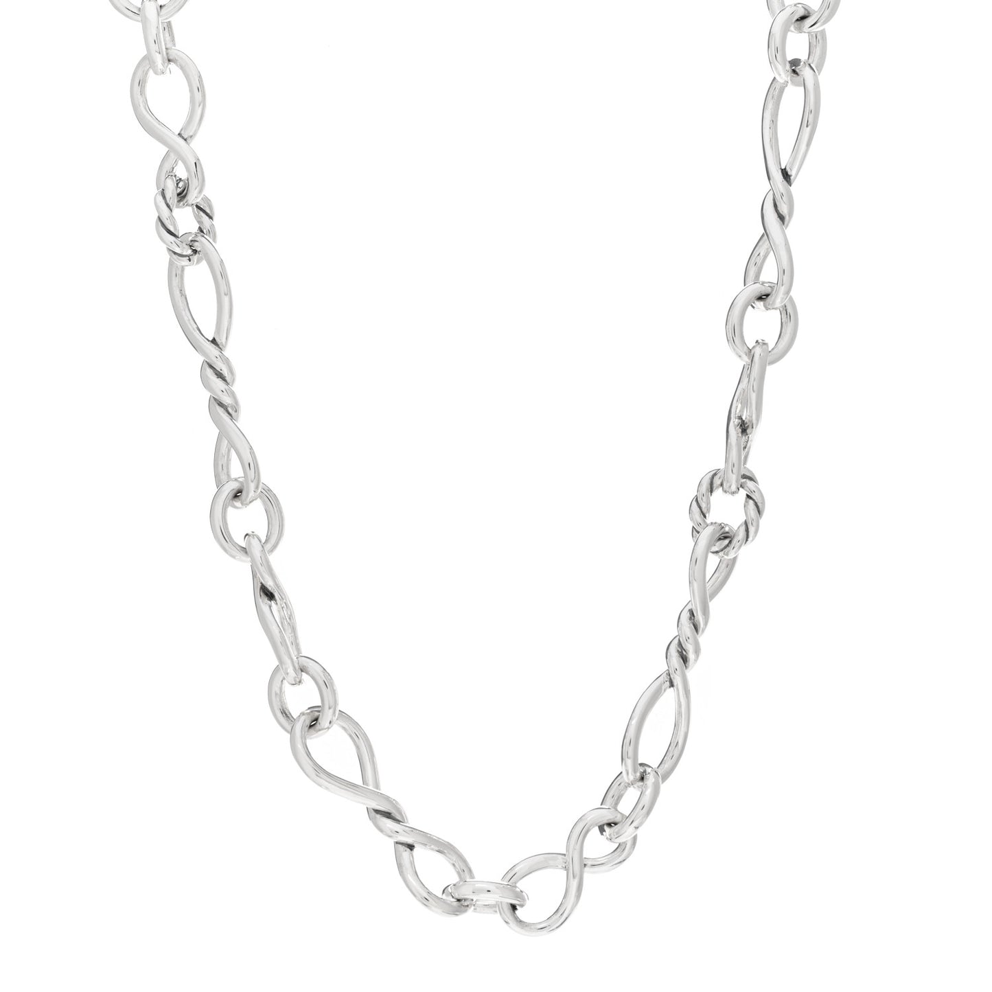 Sterling Silver Continuance Chain Necklace