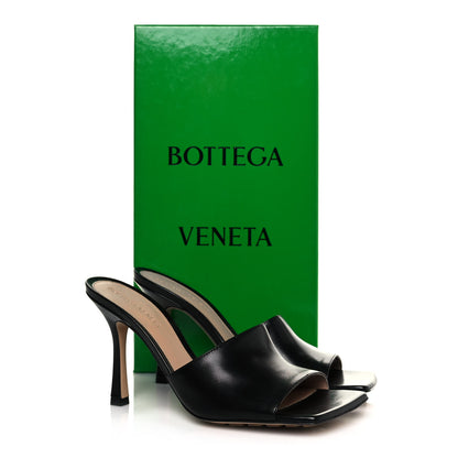 Bottega Veneta Lambskin Stretch Mule Sandals 37.5 Black 8 of 8