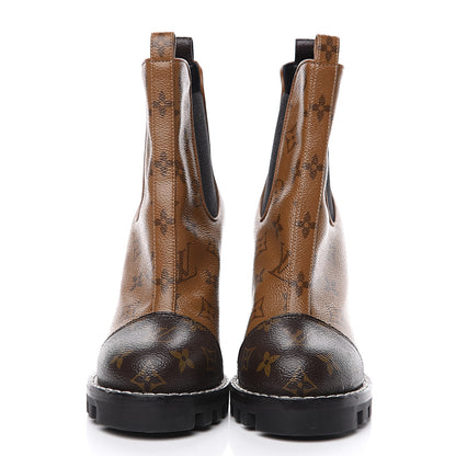 Louis Vuitton Patent Reverse Monogram Star Trail Chelsea Ankle Boots 36.5 2 of 6