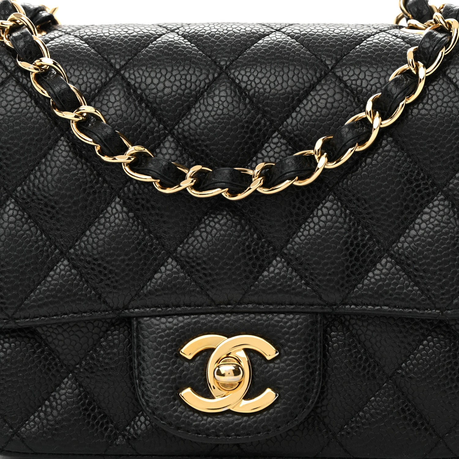 Chanel Caviar Quilted Mini Square Flap Black 8 of 15