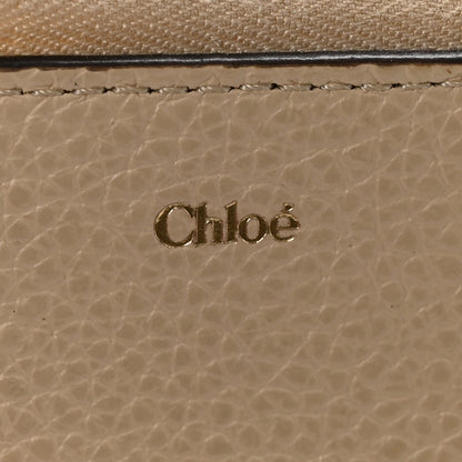 Chloe Grained Calfskin Alphabet Purse Wallet Sweet Beige 6 of 8